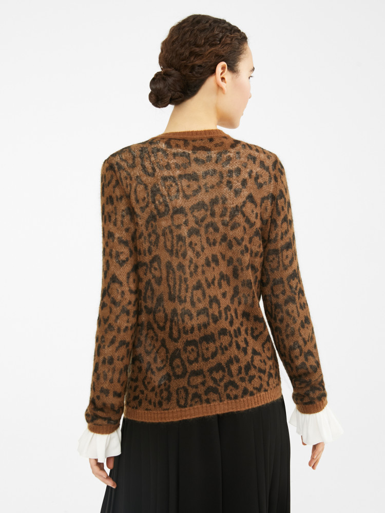 Кофта Slim fit для жінок (466760), колір Коричневий - №4