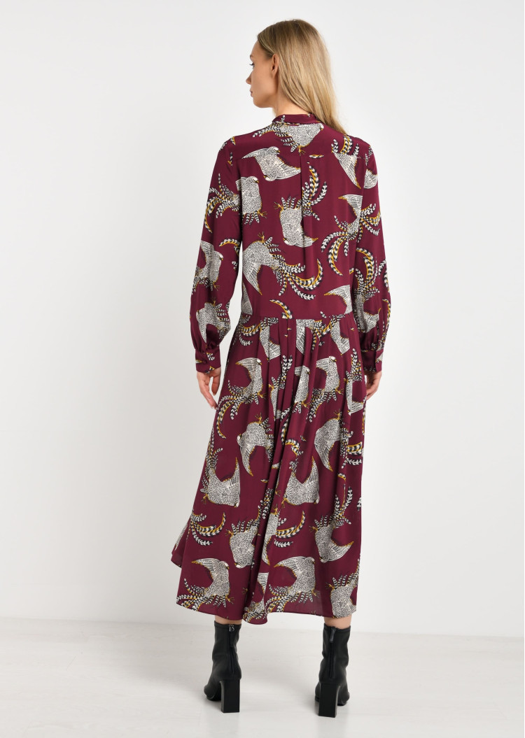 Платья макси Regular Fit для женщин (466831), цвет Бордовый - №3