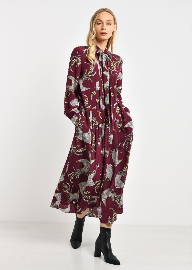 Платья макси Regular Fit для женщин (466831), цвет Бордовый - №4