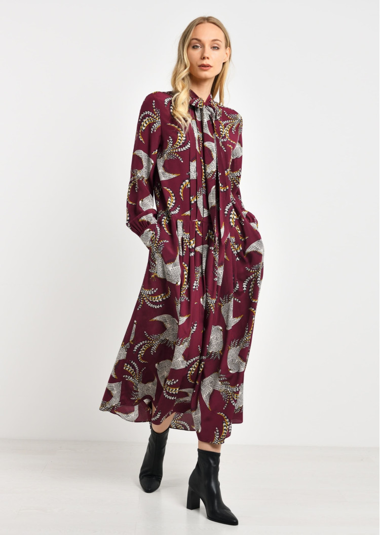 Платья макси Regular Fit для женщин (466831), цвет Бордовый - №4