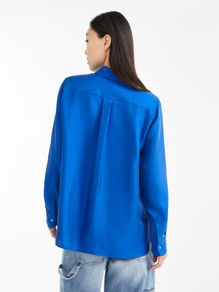 Блуза с длинным рукавом Regular fit для женщин (466877), цвет Синий - №4