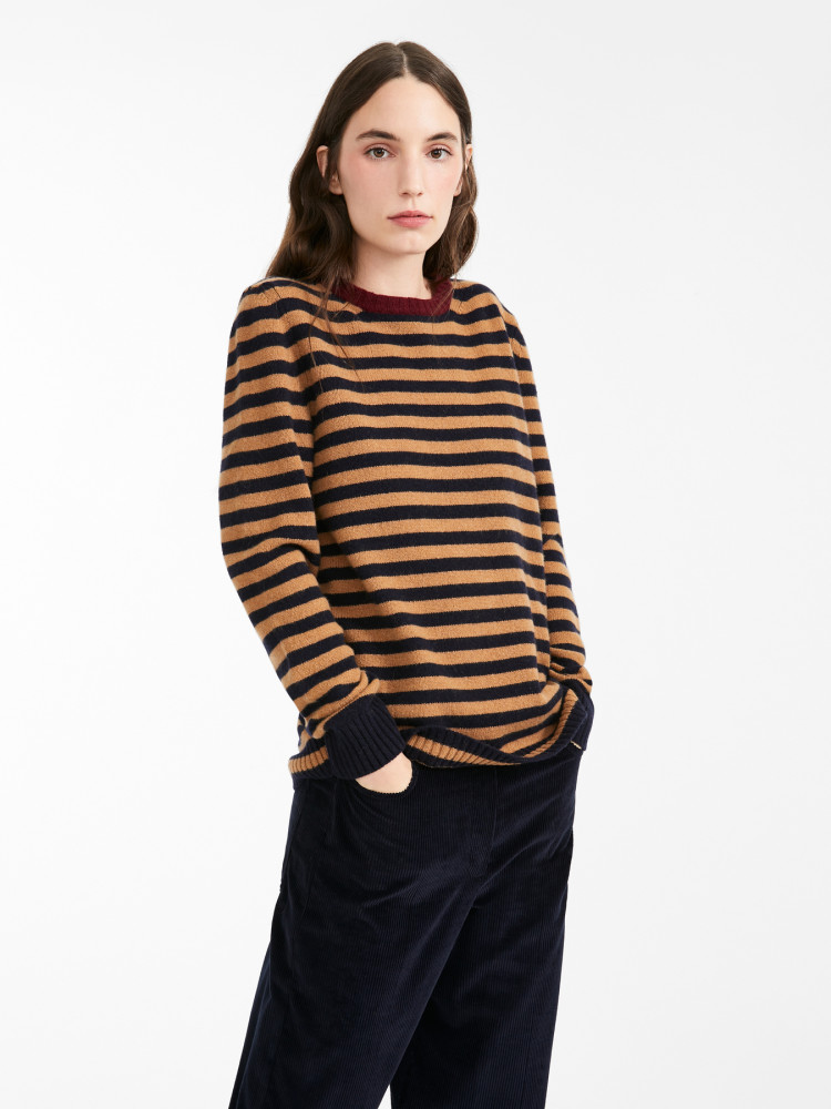 Джемпер Slim fit для женщин (466885), цвет Коричневый - №2