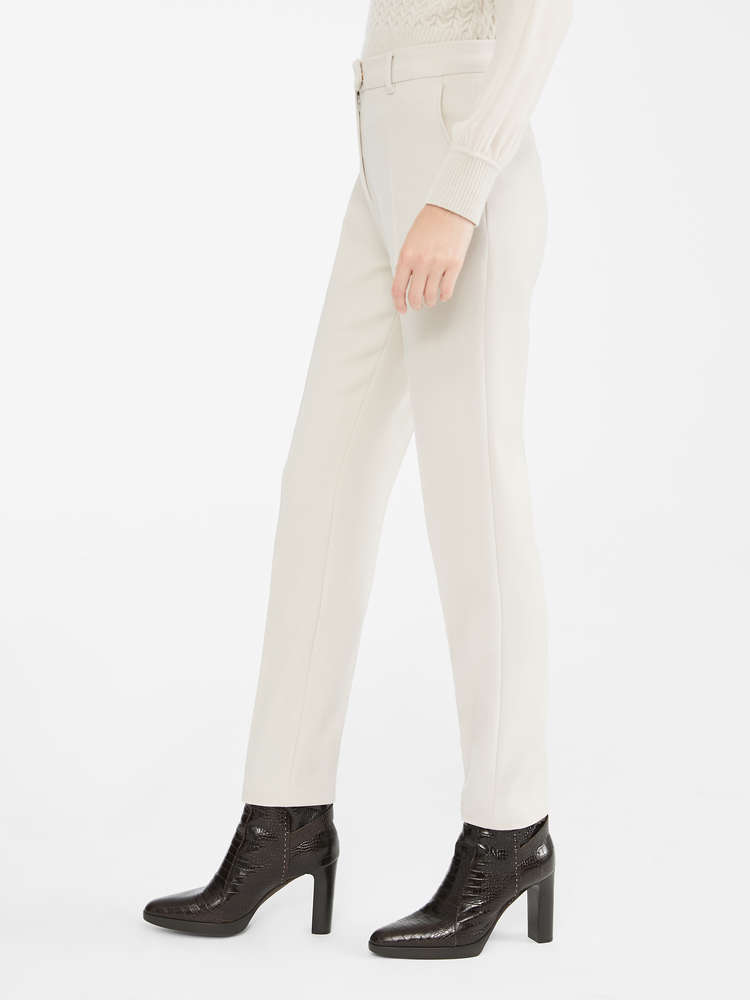 Брюки повсякденні Slim Fit Середня для жінок (466945), колір Молочний - №4