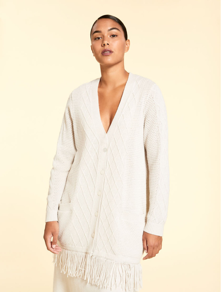 Кардиган Regular fit для жінок (467028), колір Молочний - №1