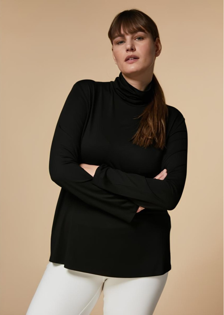 Водолазка Regular fit для женщин (467029), цвет Черный - №2