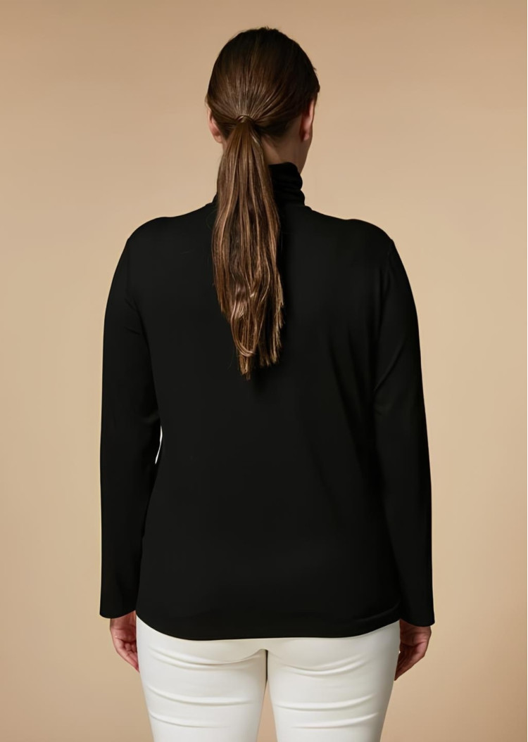 Водолазка Regular fit для женщин (467029), цвет Черный - №3