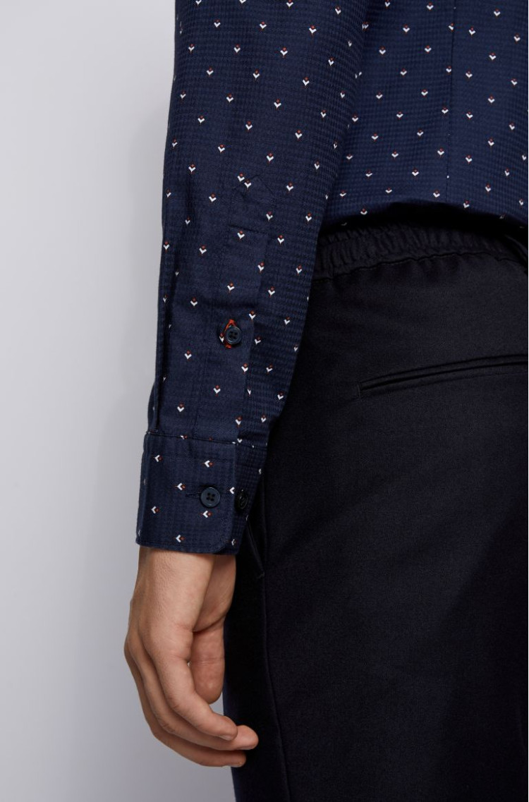 Сорочка повсякденна Extra-slim fit для чоловіків (467111), колір Синій - №6
