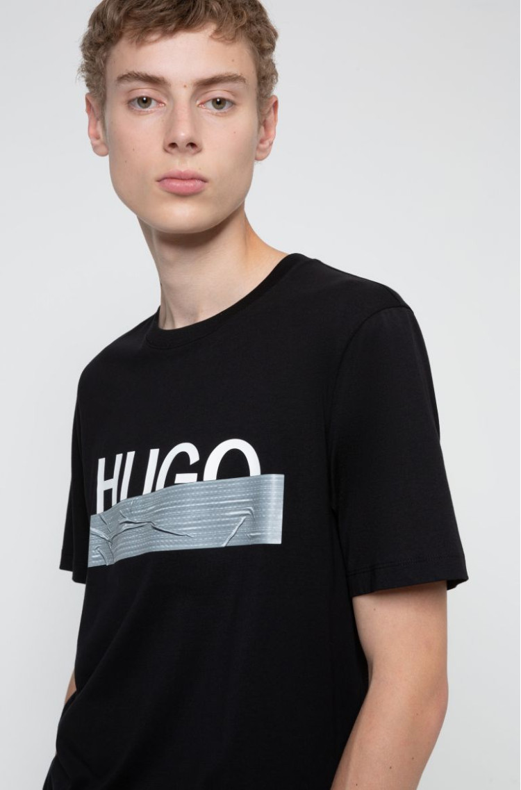 Футболка Regular fit для чоловіків (467164), колір Чорний - №2