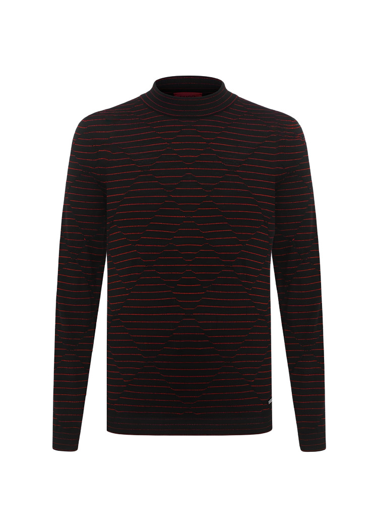Джемпер Slim fit для мужчин (467177), цвет Черный - №1