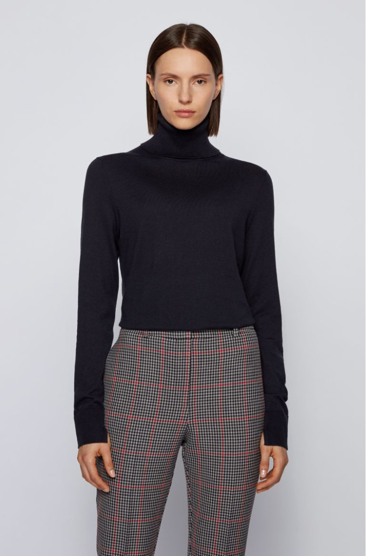 Гольф Slim fit для жінок (467208), колір Синій - №2