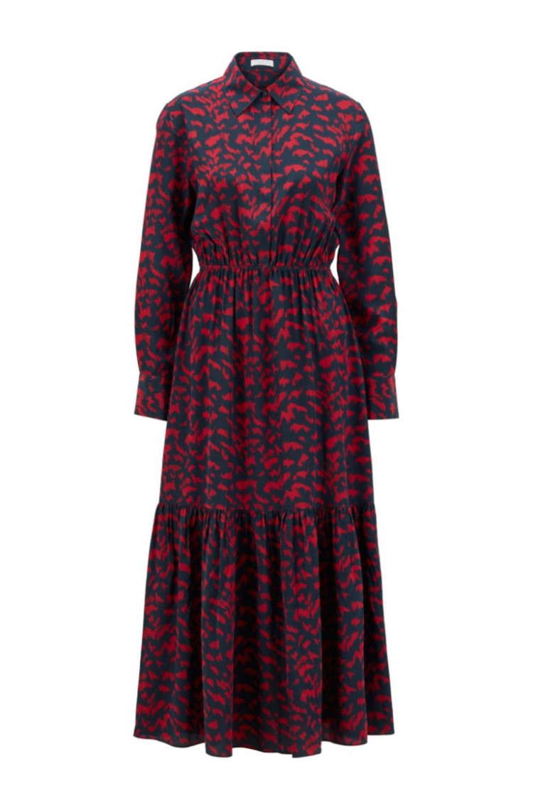 Сукні максі Regular fit для жінок (467216), колір Червоний - №1