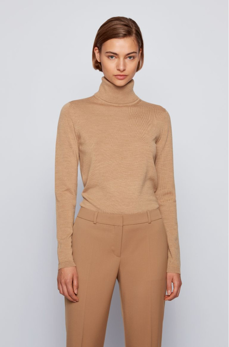 Гольф Slim fit для жінок (467220), колір Бежевий - №2