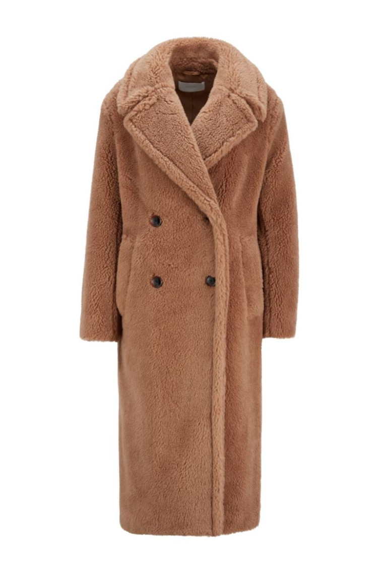 Шуба Regular fit для женщин (467221), цвет Коричневый - №1