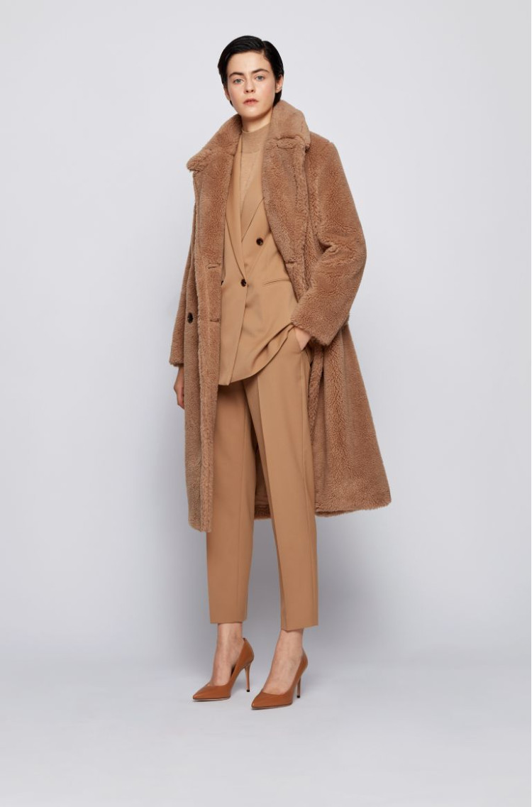 Шуба Regular fit для женщин (467221), цвет Коричневый - №3