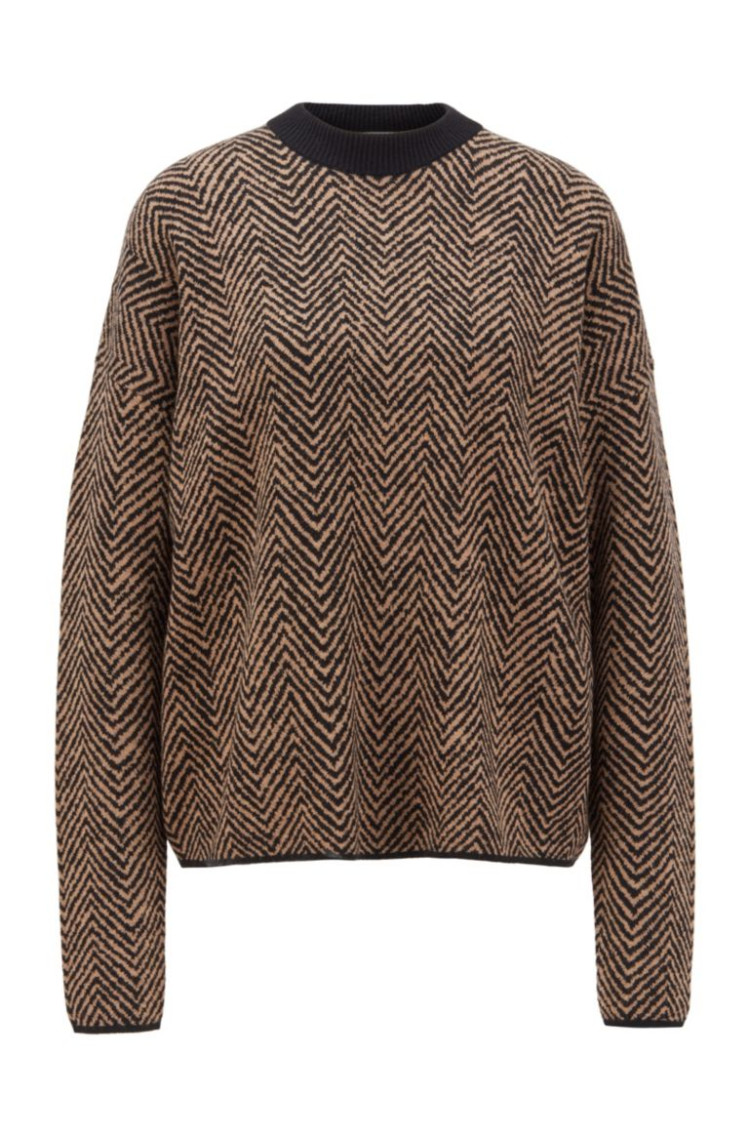 Джемпер Relaxed fit для жінок (467223), колір Коричневий - №1