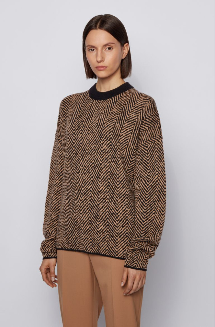 Джемпер Relaxed fit для жінок (467223), колір Коричневий - №2