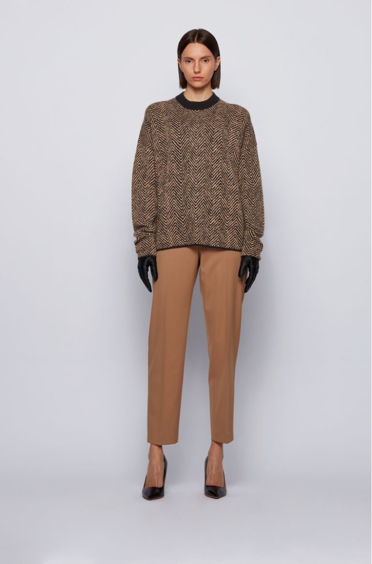 Джемпер Relaxed fit для жінок (467223), колір Коричневий - №3