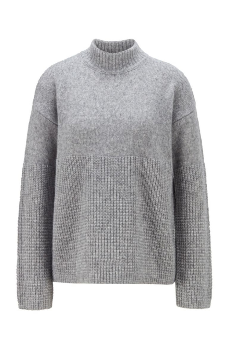 Джемпер Relaxed fit для жінок (467231), колір Сірий - №1
