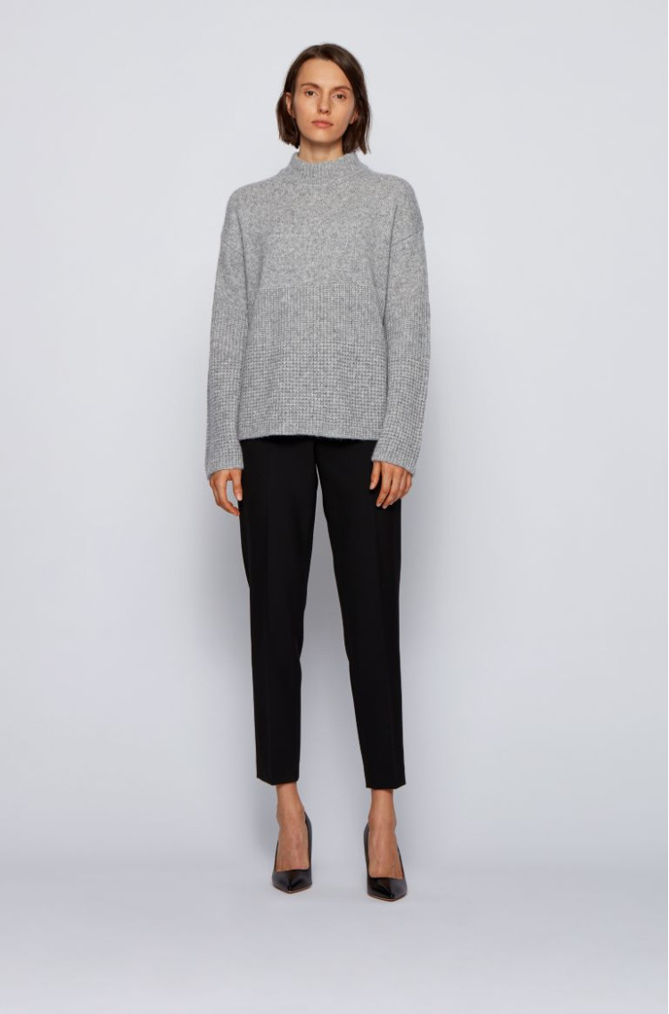 Джемпер Relaxed fit для жінок (467231), колір Сірий - №3
