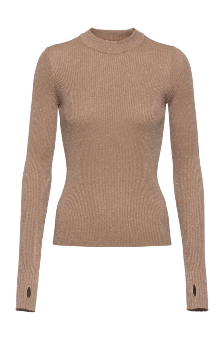 Джемпер Slim fit для женщин (467250), цвет Бежевый - №1
