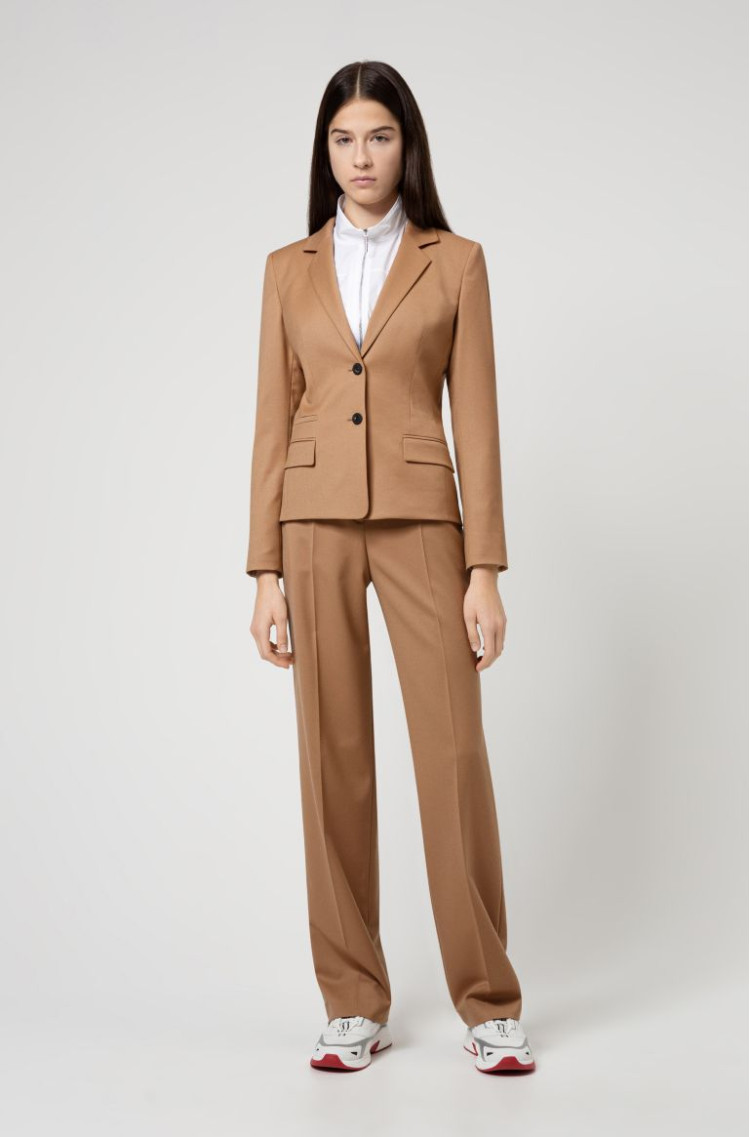 Жакет костюмный Slim fit для женщин (467253), цвет Бежевый - №3
