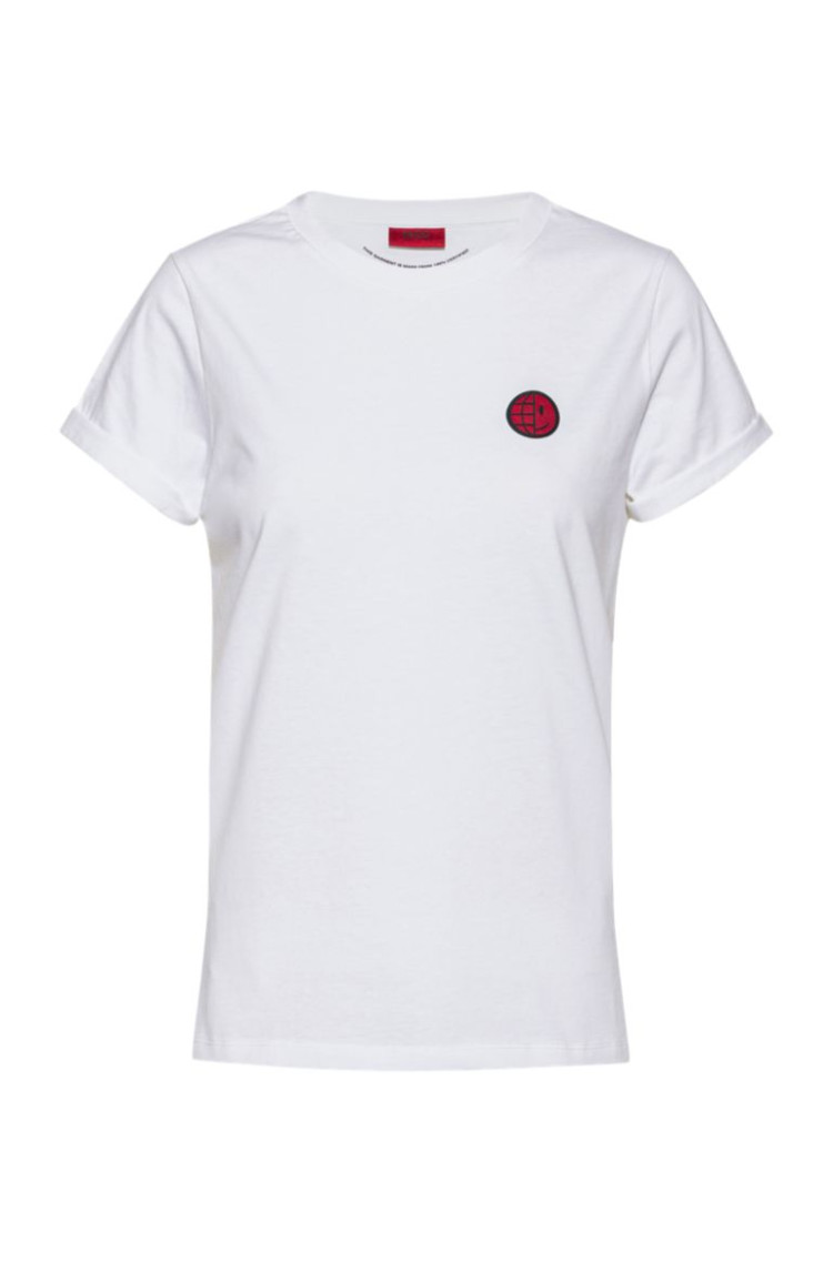 Футболка Slim fit для жінок (467260), колір Білий - №1