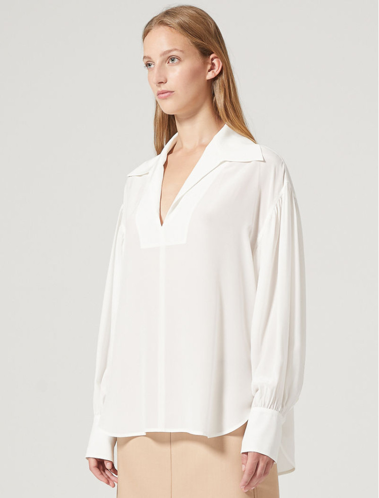 Блуза с длинным рукавом Regular fit для женщин (467467), цвет Белый - №4