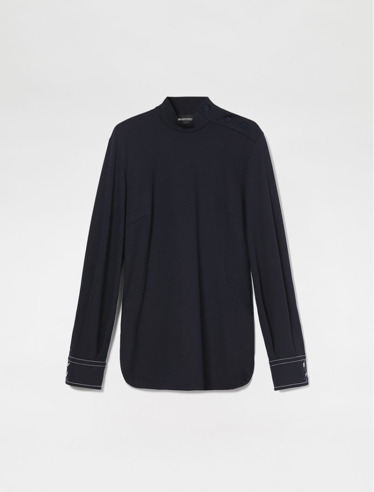 Блуза с длинным рукавом Regular fit для женщин (467473), цвет Синий - №1