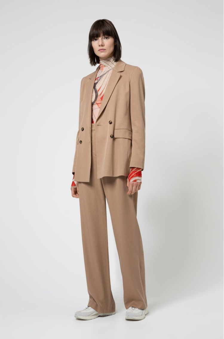 Жакет костюмный Relaxed fit для женщин (468168), цвет Бежевый - №3