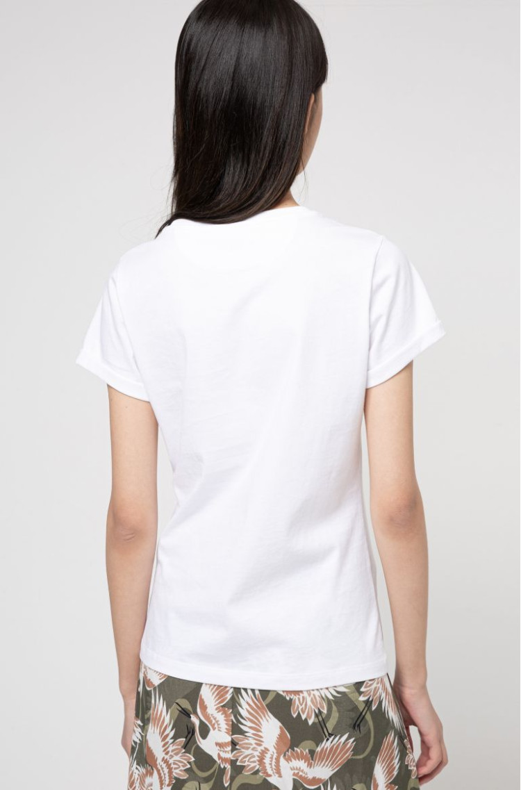 Футболка Slim fit для жінок (468171), колір Білий - №4