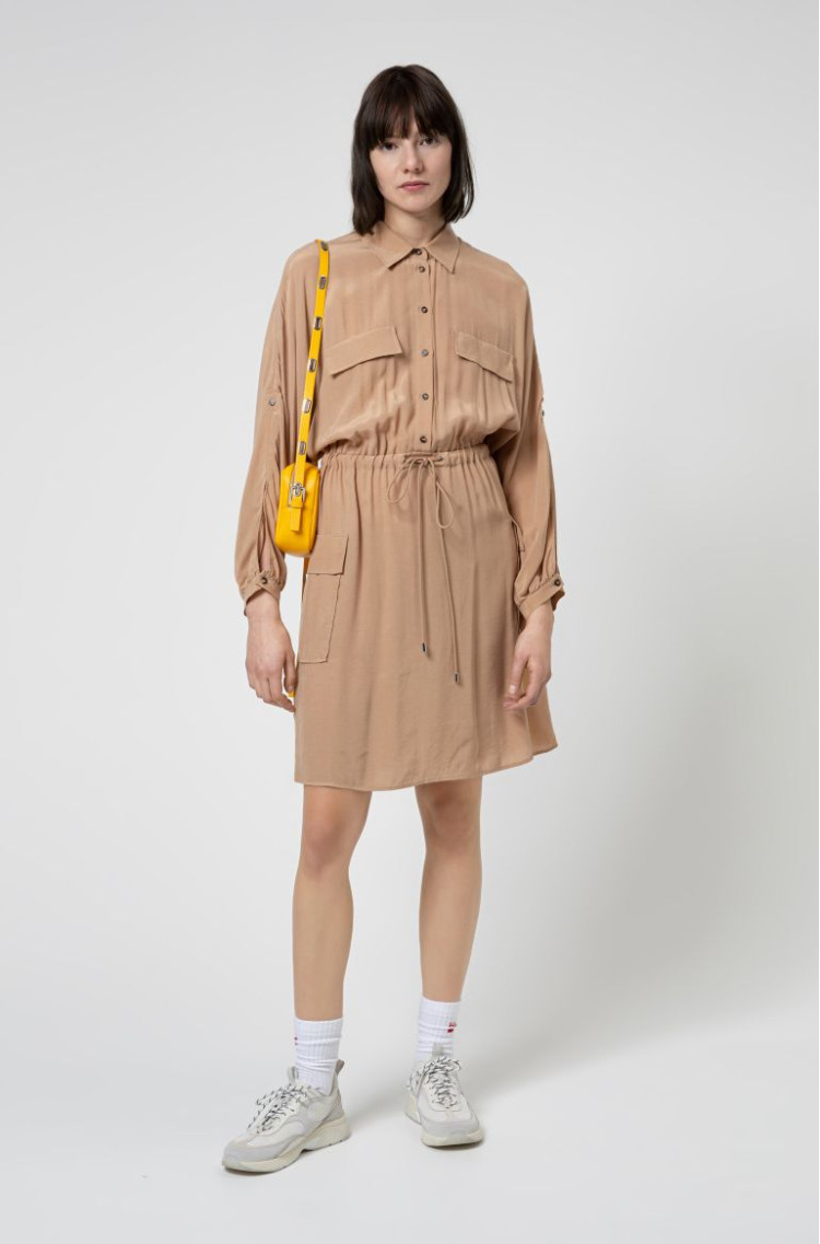 Платья миди Relaxed fit для женщин (468174), цвет Коричневый - №3