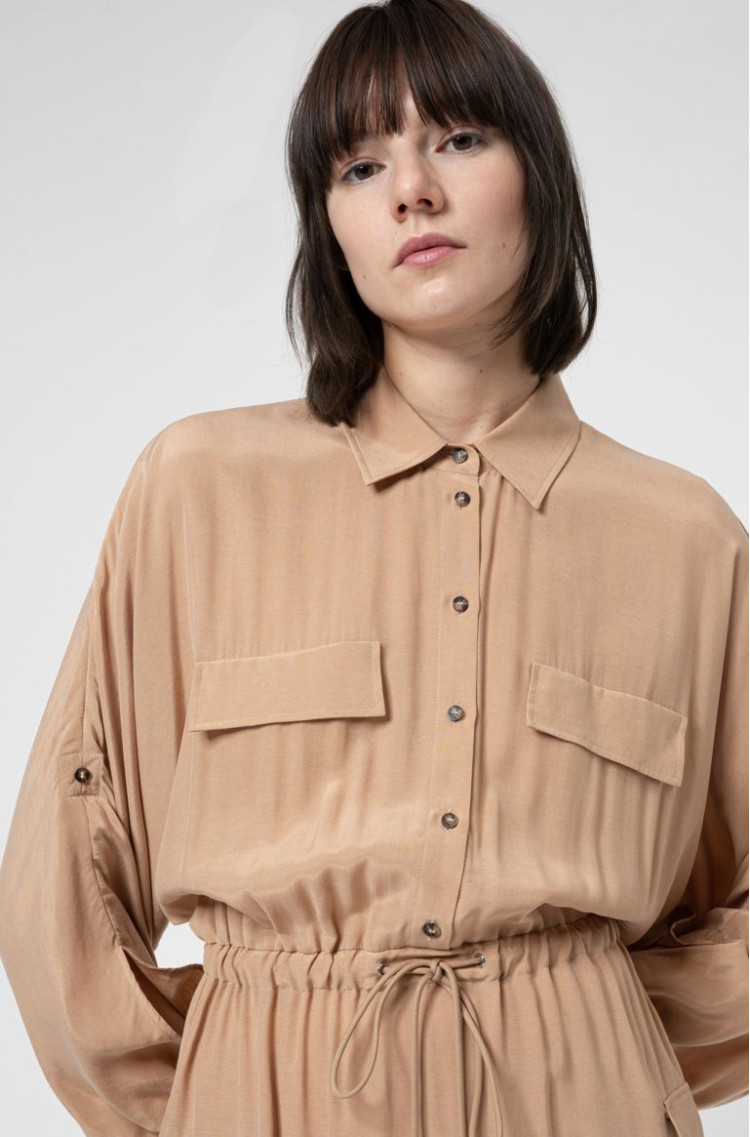 Платья миди Relaxed fit для женщин (468174), цвет Коричневый - №6