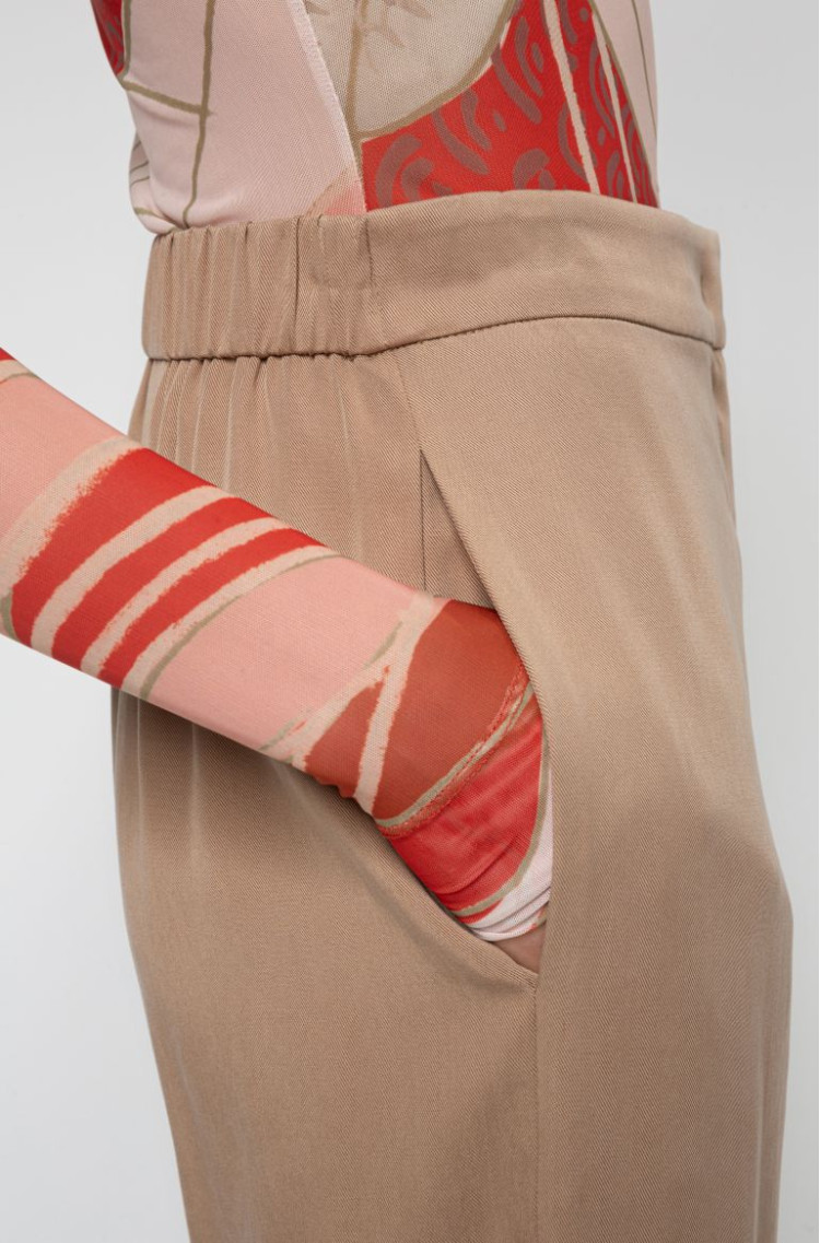 Брюки костюмні Relaxed fit для жінок (468176), колір Бежевий - №5