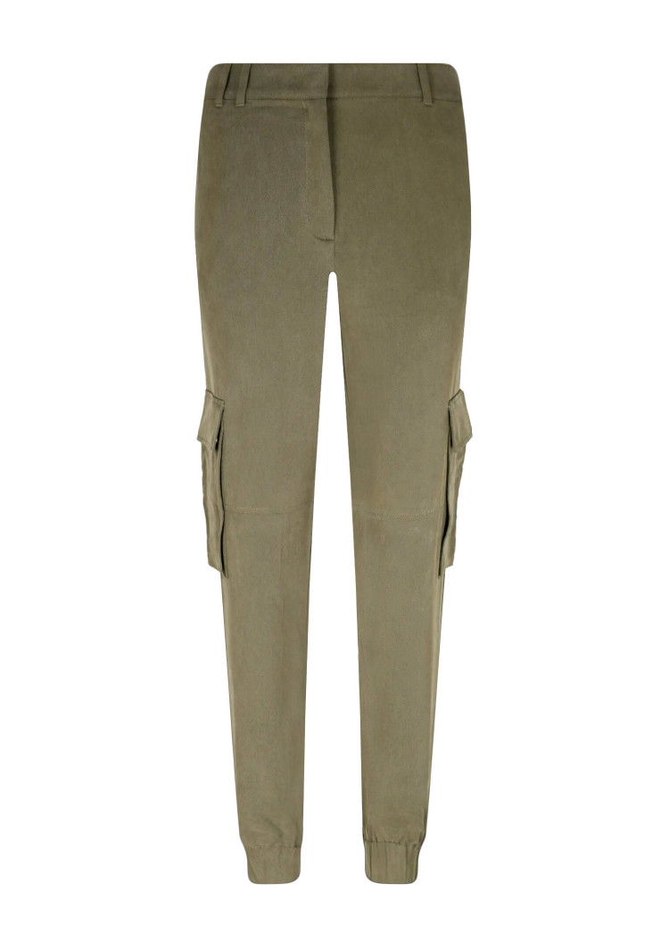 Брюки повседневные Relaxed fit для женщин (468177), цвет Зеленый - №1