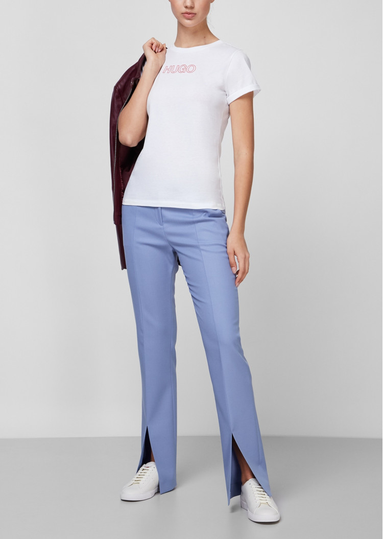 Футболка Extra-slim fit для жінок (468178), колір Білий - №3