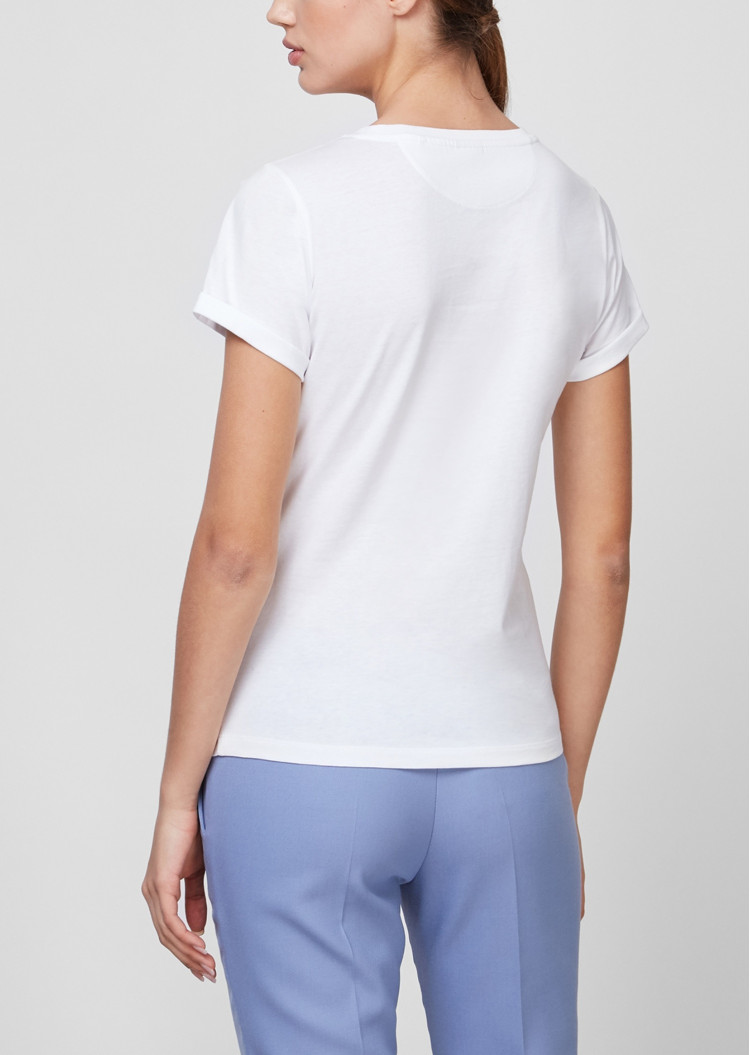 Футболка Extra-slim fit для жінок (468178), колір Білий - №4