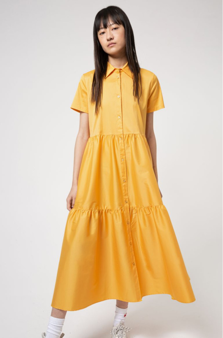 Сукні максі Relaxed fit для жінок (468193), колір Жовтий - №2