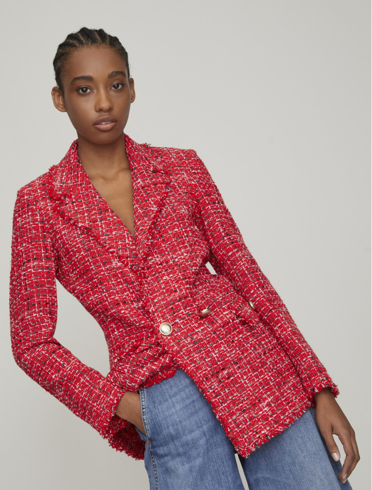 Жакет Slim fit для жінок (468221), колір Червоний - №2