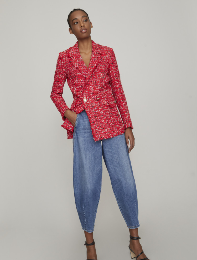 Жакет Slim fit для жінок (468221), колір Червоний - №4