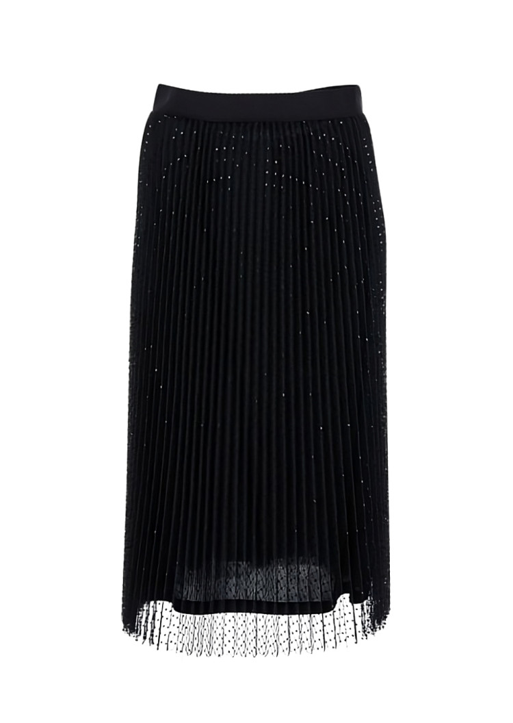 Спідниця міді Regular fit для жінок (468230), колір Чорний - №1