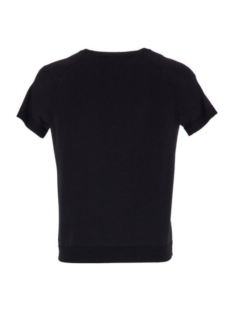 Топ с коротким рукавом Slim fit для женщин (468231), цвет Черный - №2