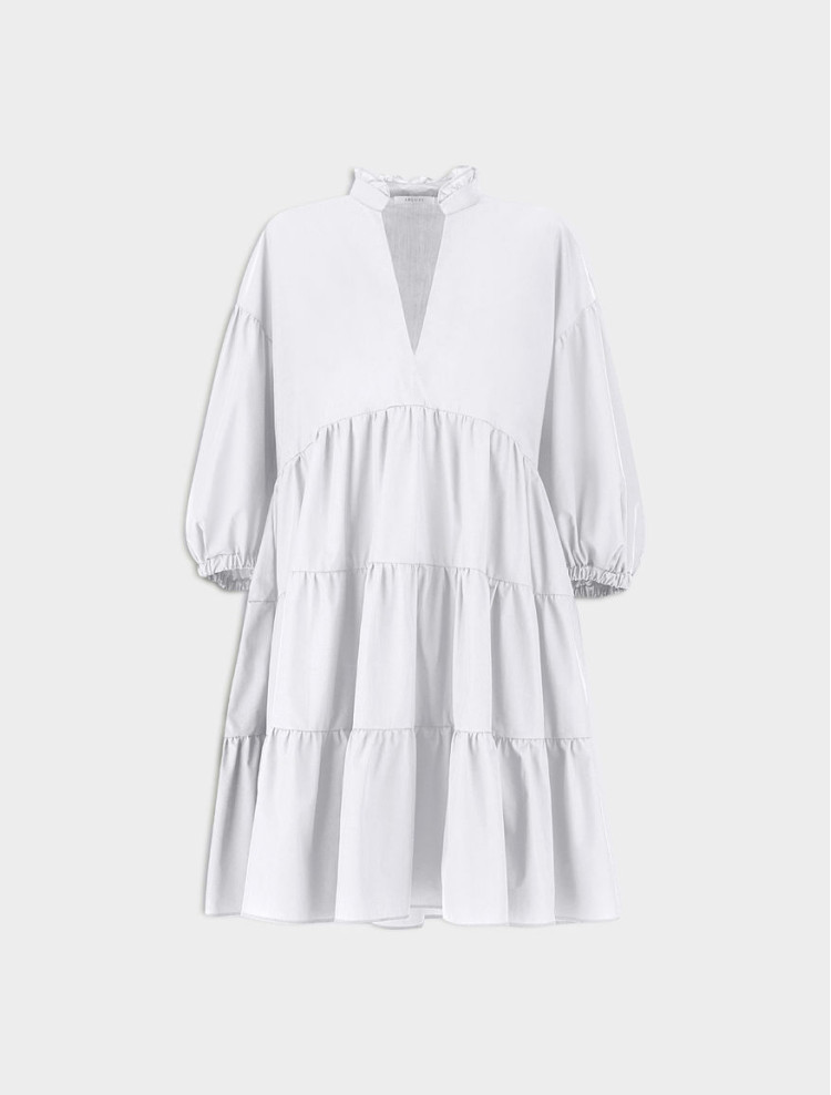 Платья мини Relaxed fit для женщин (468303), цвет Белый - №1
