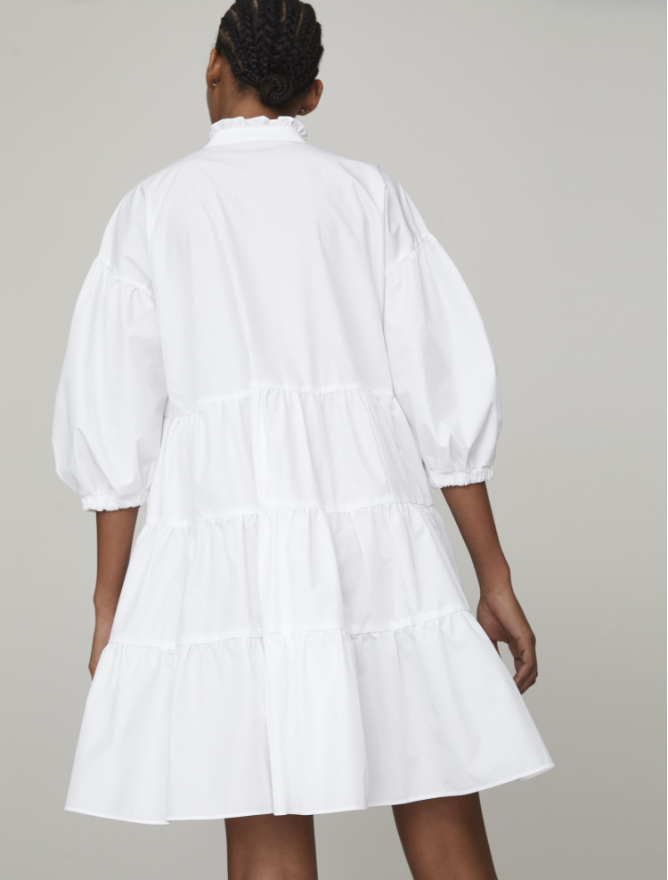 Платья мини Relaxed fit для женщин (468303), цвет Белый - №3