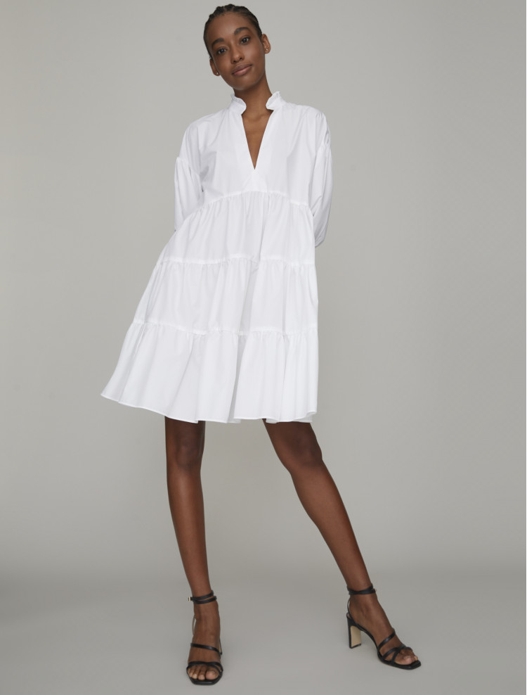 Платья мини Relaxed fit для женщин (468303), цвет Белый - №4