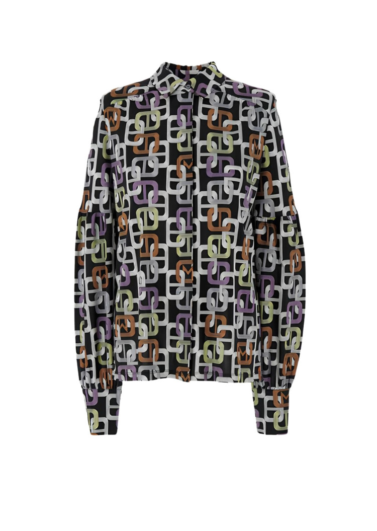 Блуза с длинным рукавом Regular fit для женщин (468337), цвет Черный - №1