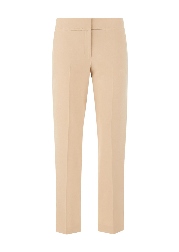 Брюки костюмні Slim fit Низька для жінок (468343), колір Бежевий - №1