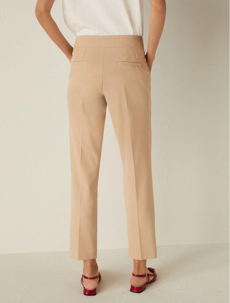 Брюки костюмні Slim fit Низька для жінок (468343), колір Бежевий - №4