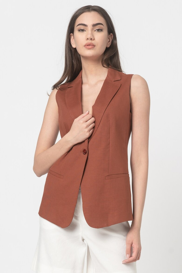 Жилет Regular fit для жінок (468373), колір Бордовий - №2