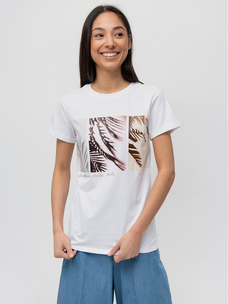 Футболка Regular fit для жінок (468374), колір Білий - №2