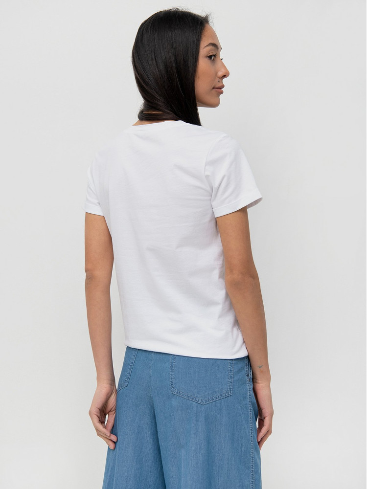 Футболка Regular fit для жінок (468374), колір Білий - №4